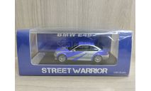 BMW E46 M3 silver/blue Need for Speed 1:64 Street Warrior, масштабная модель, scale64