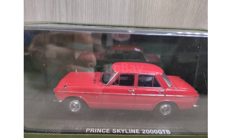 Nissan Prince Skyline 2000GTB 1965 red 1:43 Ebbro, масштабная модель, scale43