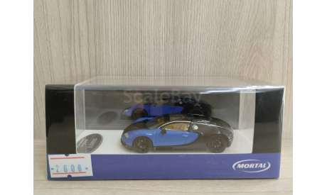 Bugatti Veyron blue/black 1:64 Mortal, масштабная модель, scale64
