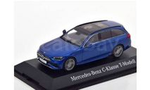 Mercedes-Benz C-Class T-Modell (S206) spectral blue 2021 1:43 Herpa, масштабная модель, scale43