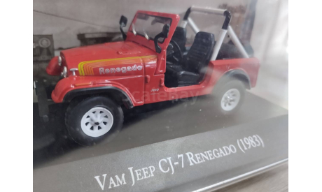 Jeep CJ-7 Renegade 1983 1:43 Altaya, масштабная модель, scale43