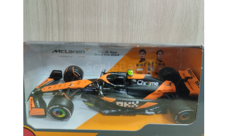McLaren MC38 #4 Lando Norris 2024 1:43 Bburago, масштабная модель, scale43
