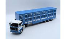 VOLVO F89 Truck Commerce Livestock Transporter (1978) light blue/white 1:43 Altaya, масштабная модель, scale43