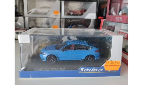 Honda Civic Type -R (FL5) racing blue 1:43 Solido, масштабная модель, scale43