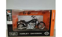 Harley-Davidson FXST Softail 1984 1:18 Maisto, масштабная модель, scale18