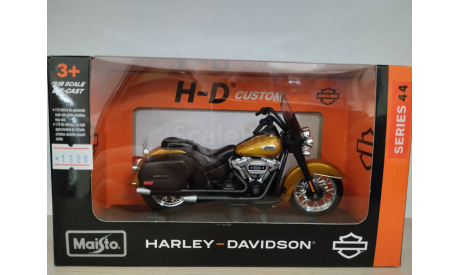 Harley-Davidson Heritage Classic 2023 gold 1:18 Maisto, масштабная модель, scale18
