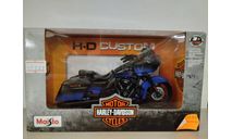 Harley-Davidson CVO Road Glide 2018 dark blue/black 1:18 Maisto, масштабная модель, scale18