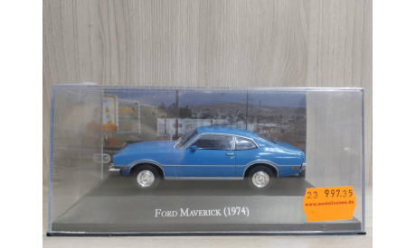 Ford Maverick 1974 blue 1:43 Altaya, масштабная модель, Altaya American cars, scale43