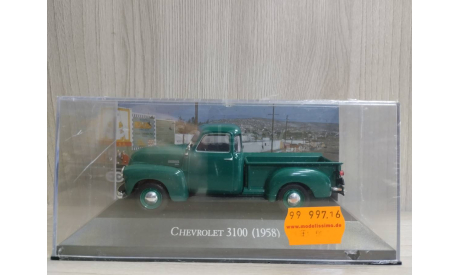 Chevrolet 3100 Pickup 1958 green 1:43 Altaya, масштабная модель, Altaya American cars, scale43