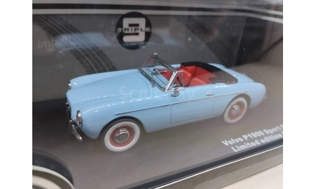Volvo P1900 Sport Convertible 1955 light blue  1:43 Triple 9, масштабная модель, scale43