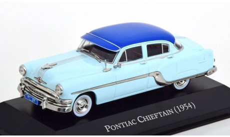 Pontiac Chieftain 1954 light blue 1:43 Eaglemoss Route 66, масштабная модель, scale43