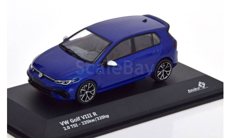 Volkswagen VW Golf VIII R 2.0 TSi 2021 lapiz blue 1:43 Solido, масштабная модель, scale43