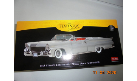 Lincoln Continental Mk3 1958 1/18 platinum colection 1:18 Sun star, масштабная модель, Sunstar, scale18