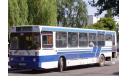 Автобус ЛиАЗ 5256 Белый с синими полосами, масштабная модель, Classicbus, scale43