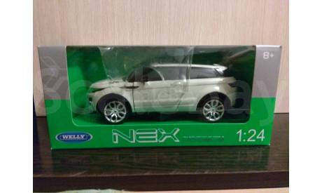 RANGE  ROVER EVOQUE 3d Белый, масштабная модель, Welly, scale24