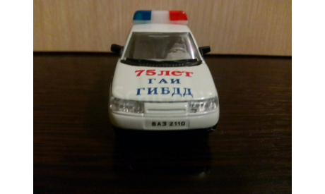 LADA  ВАЗ 2110   ’75 ЛЕТ ГАИ ГИБДД’    ЮБИЛЕЙНАЯ, масштабная модель, Агат/Моссар/Тантал, 1:43, 1/43
