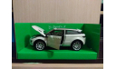 RANGE  ROVER EVOQUE 3d Белый, масштабная модель, Welly, scale24