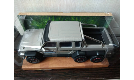 Mercedes-Benz G63 AMG 6X6 серебристый, масштабная модель, Jada, scale24