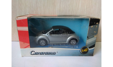 VOLKSWAGEN  NEW  BEETLE  Cabriolet SILVER, масштабная модель, Bauer/Cararama/Hongwell, 1:43, 1/43