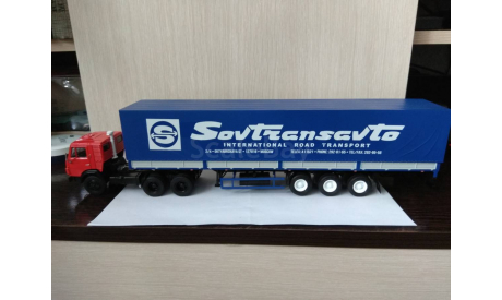 МАЗ - 9758 ’СОВТРАНСАВТО’, масштабная модель, Автоистория (АИСТ), 1:43, 1/43
