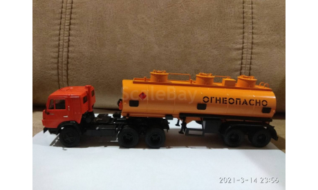 КАМАЗ-54112 с П/ПРИЦЕПОМ НЕФАЗ - 96742, масштабная модель, Автоистория (АИСТ), 1:43, 1/43
