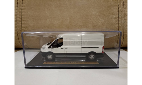 Ford Transit Jumbo 2014 Oxford White (белый), масштабная модель, Greenlight Collectibles, scale43