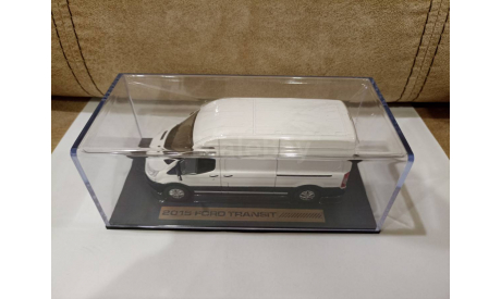 Ford Transit Jumbo 2014 Oxford White (белый), масштабная модель, Greenlight Collectibles, scale43