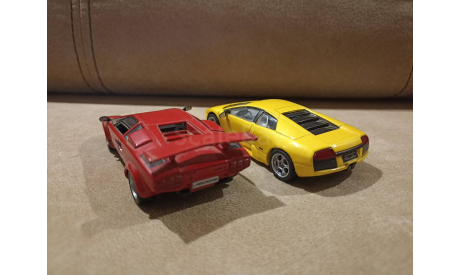 СУПЕРКАРЫ:  №9 Lamborghini Murcielago и №1 Lamborghini Countach, масштабная модель, Суперкары. Лучшие автомобили мира, журнал от DeAgostini, 1:43, 1/43