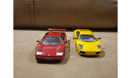 СУПЕРКАРЫ:  №9 Lamborghini Murcielago и №1 Lamborghini Countach, масштабная модель, Суперкары. Лучшие автомобили мира, журнал от DeAgostini, 1:43, 1/43