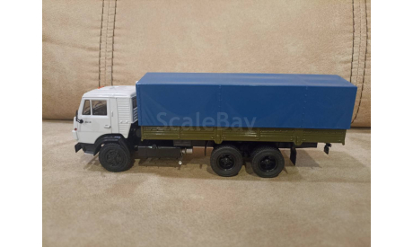КАМАЗ 53212 БОРТОВОЙ С ТЕНТОМ, масштабная модель, ПАО КАМАЗ, 1:43, 1/43