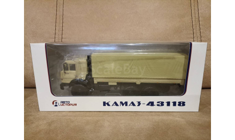 КАМАЗ - 43118 С ТЕНТОМ, масштабная модель, Автоистория (АИСТ), 1:43, 1/43