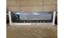 МАЗ - 5440 с МАЗ - 9758(Зеленый/серый), масштабная модель, 1:43, 1/43