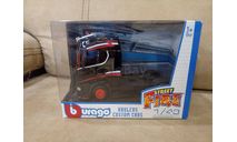 Scania S730 Highline седельный тягач черный с красным, масштабная модель, BBurago, 1:43, 1/43
