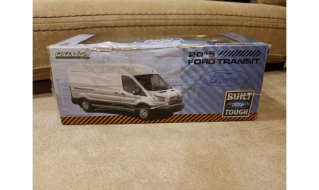Ford Transit Jumbo 2014 Oxford White (белый), масштабная модель, Greenlight Collectibles, scale43