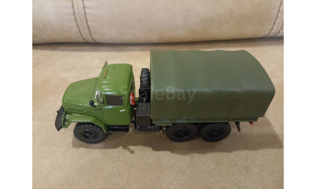 ЗИЛ - 131 с тентом, масштабная модель, Автолегенды СССР журнал от DeAgostini, 1:43, 1/43