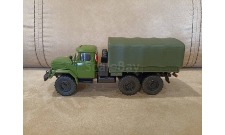 ЗИЛ - 131 с тентом, масштабная модель, Автолегенды СССР журнал от DeAgostini, 1:43, 1/43