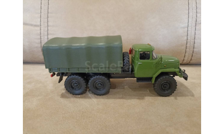 ЗИЛ - 131 с тентом, масштабная модель, Автолегенды СССР журнал от DeAgostini, 1:43, 1/43