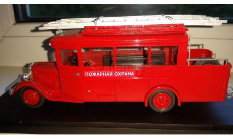Зис 8 _ пожарный автобус _  Миниклассик, масштабная модель, 1:43, 1/43