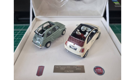 FIAT 500С 1957 - FIAT 500C 2009 (набор 2 модели), масштабная модель, Norev, scale43