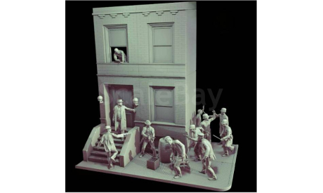 Макет фасада здания 1/43, элементы для диорам