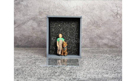 Фигурка ’Мальчик с собакой’ 1/43, фигурка, scale43