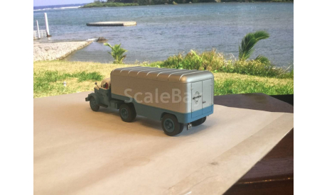 Газ 51П с полуприцепом ПАЗ-744.  СарЛаб., масштабная модель, scale43