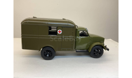 Санитарный фургон АС-3 на шасси Газ-51А., масштабная модель, MODIMIO, scale43