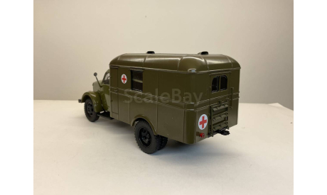 Санитарный фургон АС-3 на шасси Газ-51А., масштабная модель, MODIMIO, scale43