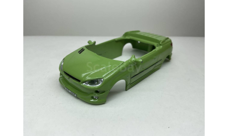 Корпус Peugeot 206 cabrio.. Cararama., запчасти для масштабных моделей, Bauer/Cararama/Hongwell, scale43