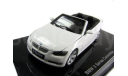 BMW 3 Series Convertible 2007 (White) с открывающимся капотом, масштабная модель, Autoart, scale43