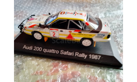 Модель 1/43 Audi 200 QUATTRO #2 Safari Rallye Kenya Roehrl/Geistdoerfer 1987, масштабная модель, Norev, scale43