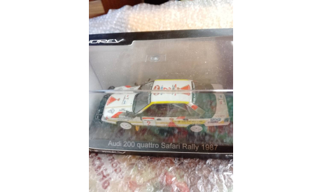 Модель 1/43 Audi 200 QUATTRO #2 Safari Rallye Kenya Roehrl/Geistdoerfer 1987, масштабная модель, Norev, scale43