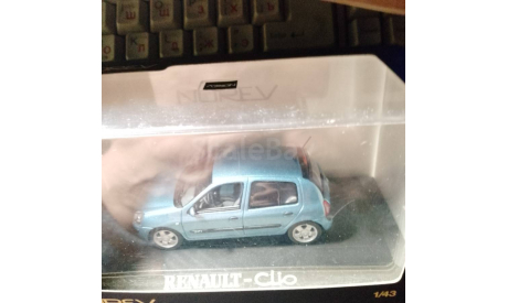 Модель 1/43 Renault Clio 3 голубой металлик 5 двер, масштабная модель, Norev, scale43