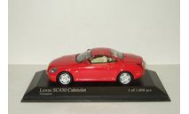 Модель 1/43 Lexus SC430 cabriolet - 2001 - RED, масштабная модель, Minichamps, scale43